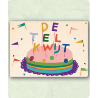 Postkaart De tel kwijt Claire van Heukelom